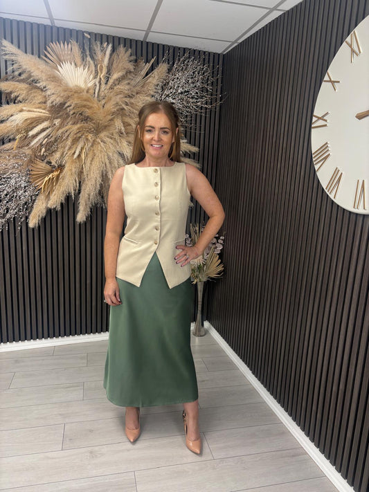 JANE SKIRT - KHAKI