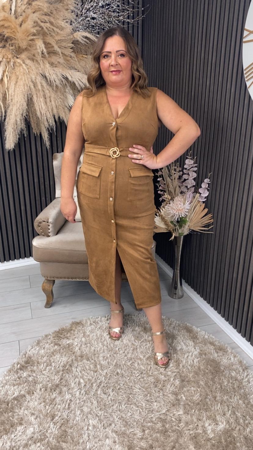 PATRICE DRESS - CAMEL