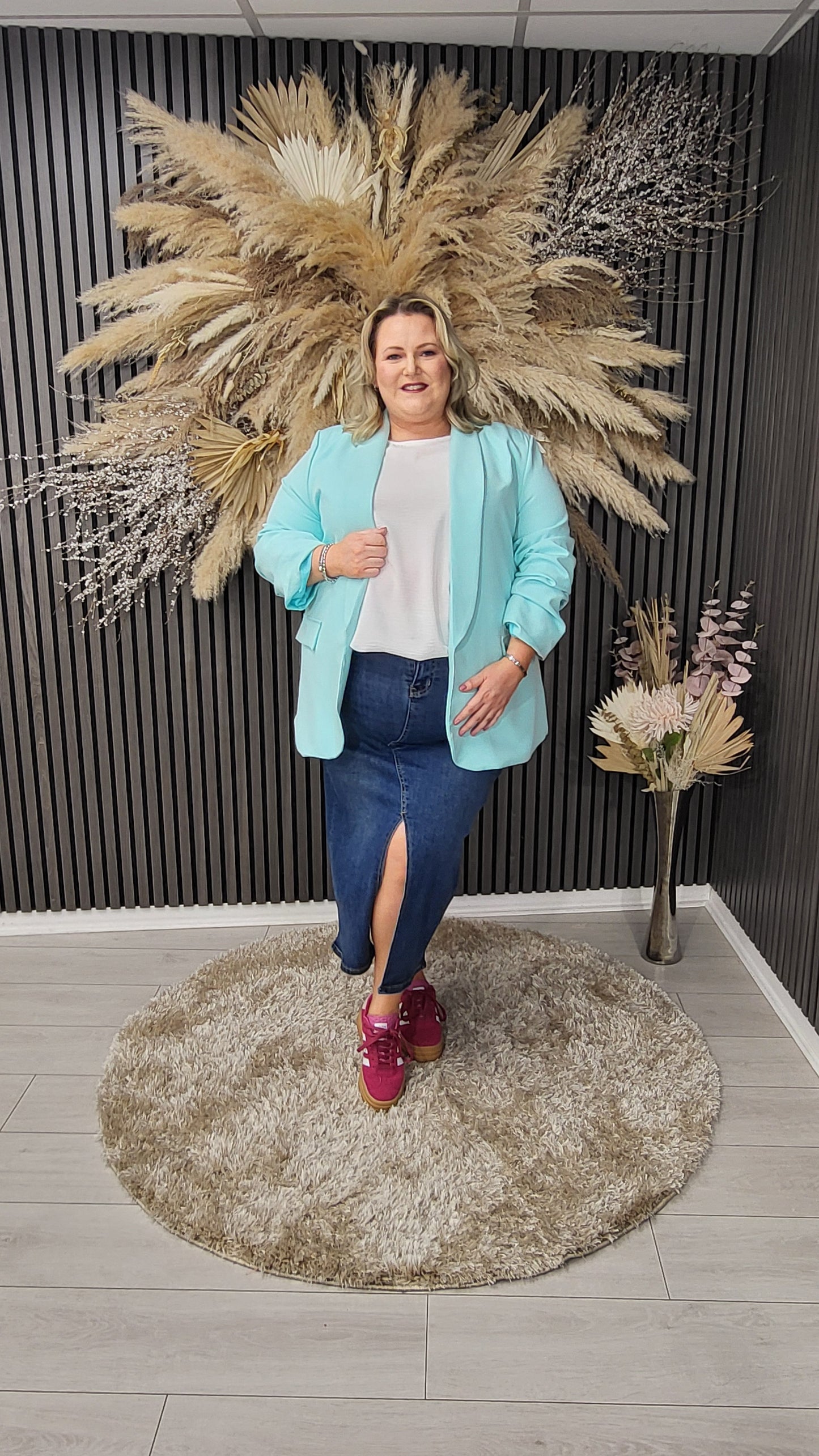 ZOE BLAZER - AQUA