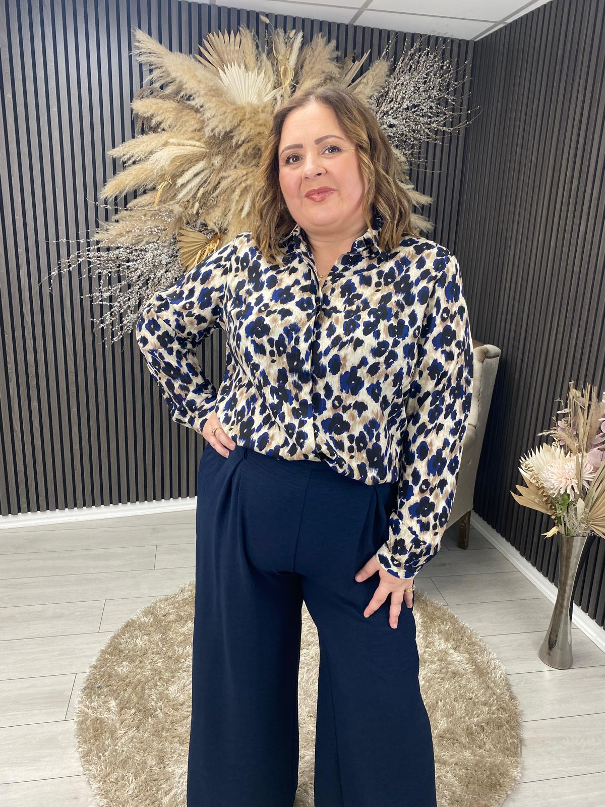 ROSE SHIRT - LEOPARD PRINT