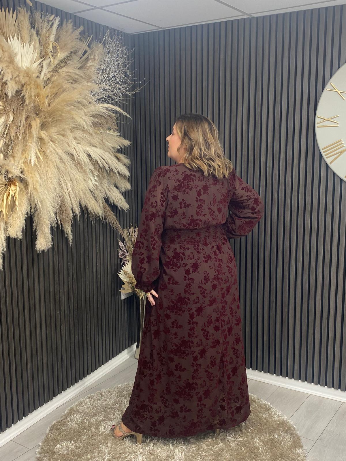 LUNA DRESS - BORDEAUX
