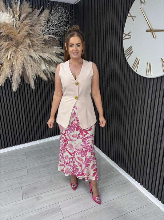 MOLLIE WAISTCOAT - PINK