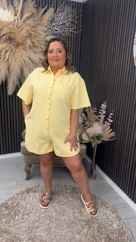ELLIE PLAYSUIT - YELLOW