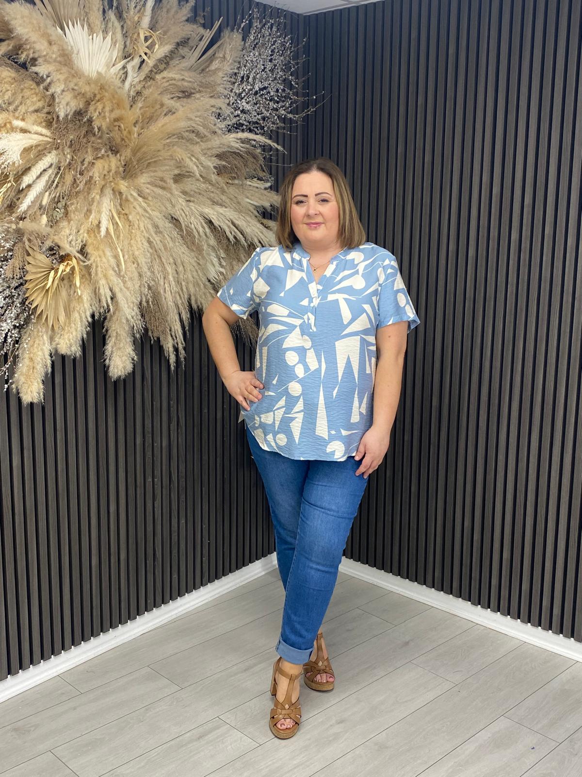 TERESA TOP - BLUE