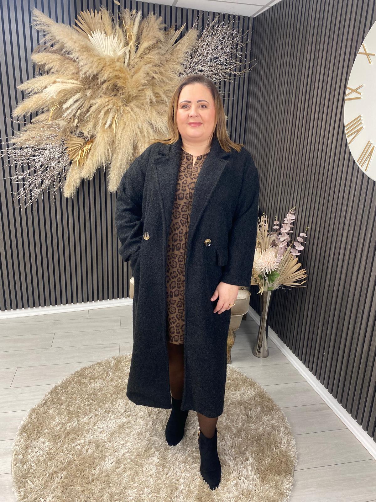 LARA MARIE COAT - BLACK