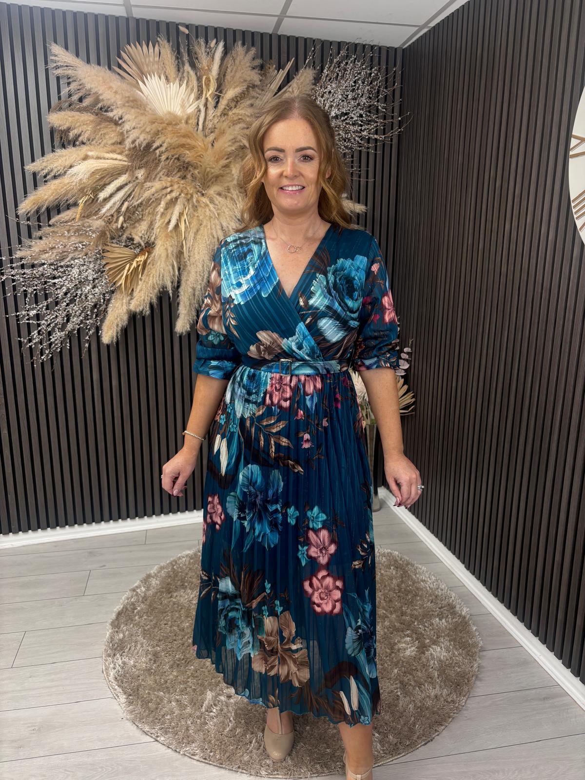 MARISSA DRESS - TEAL