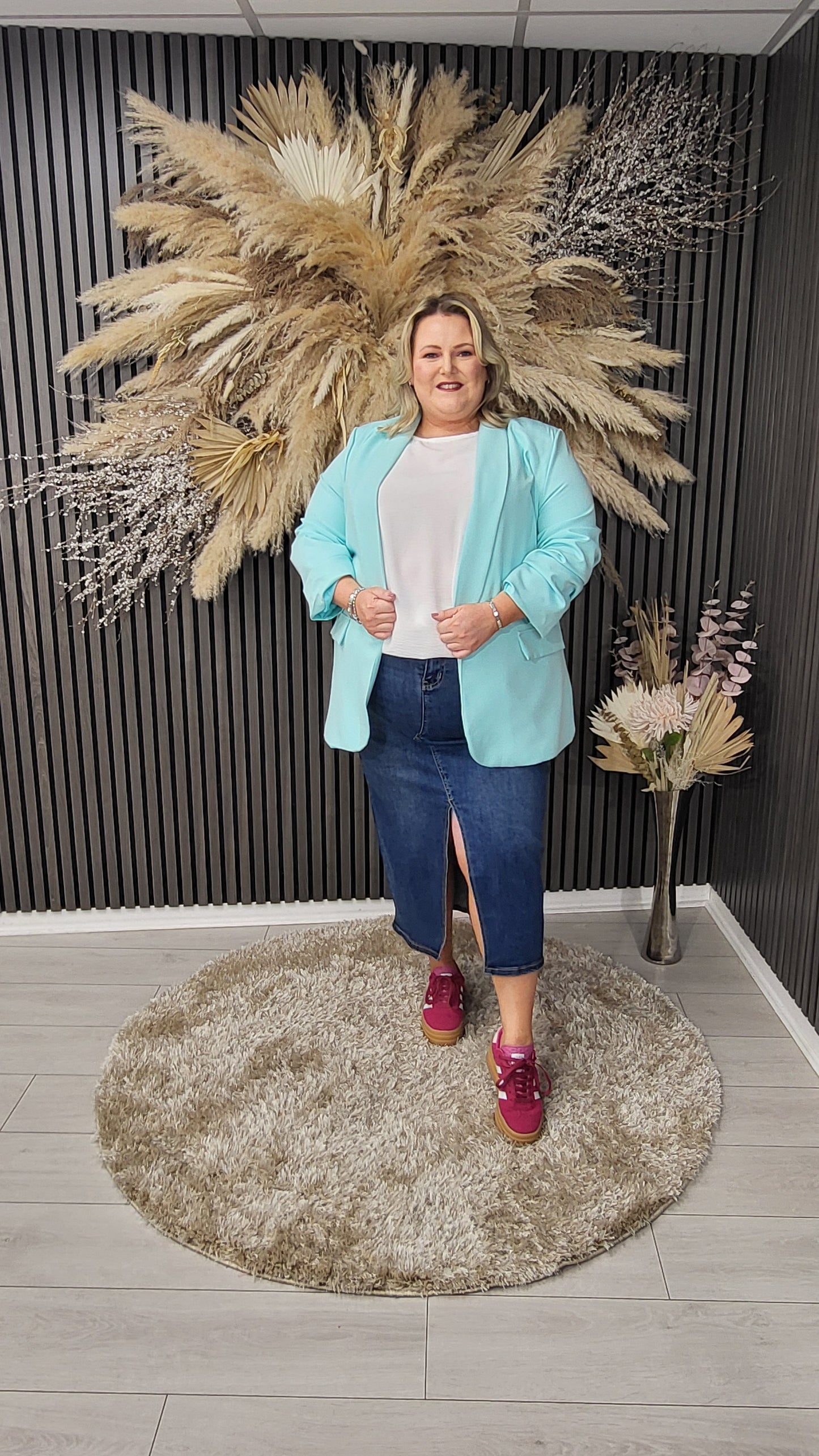 ZOE BLAZER - AQUA