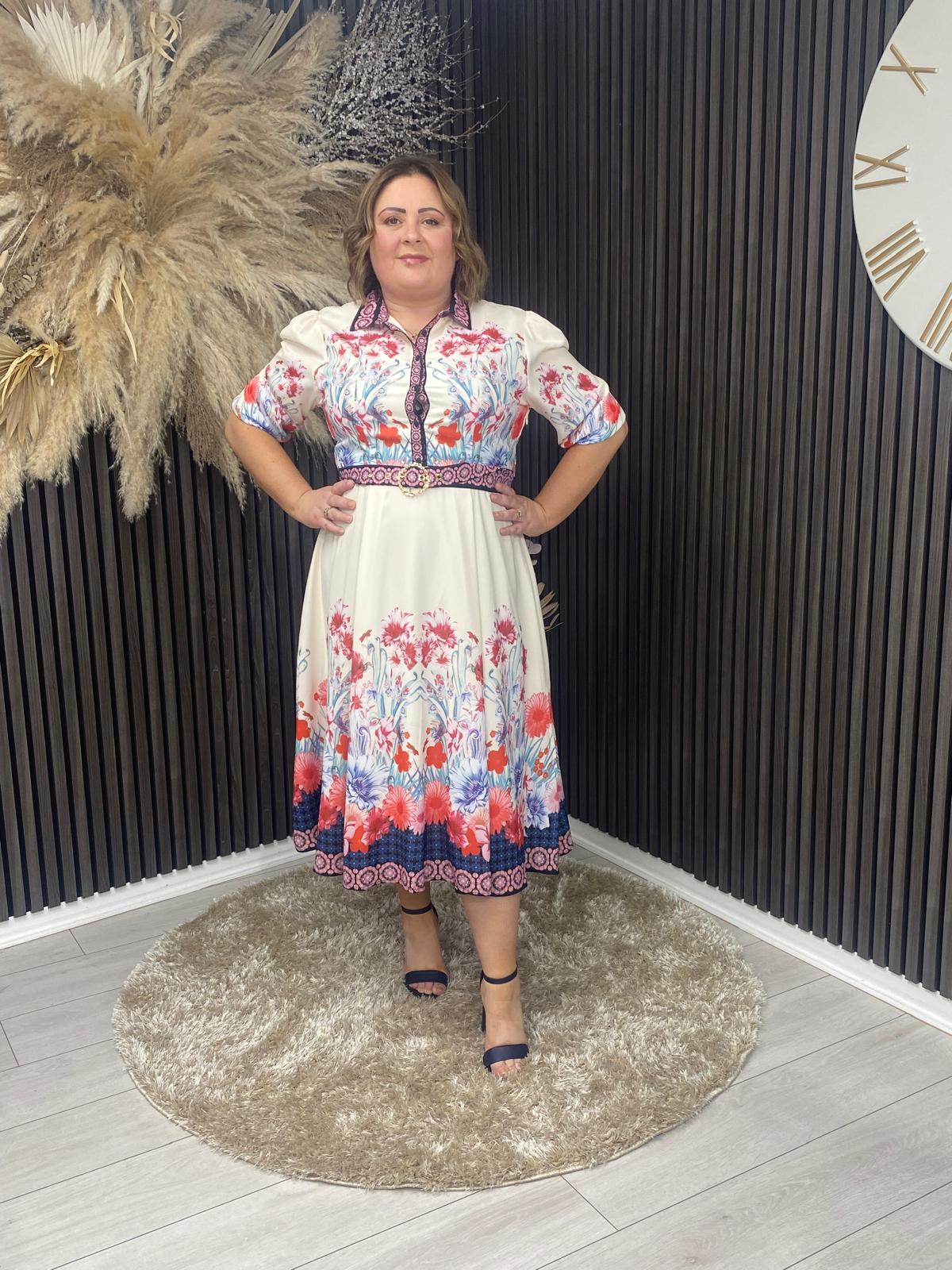 HOLLAND DRESS - CREAM PRINT