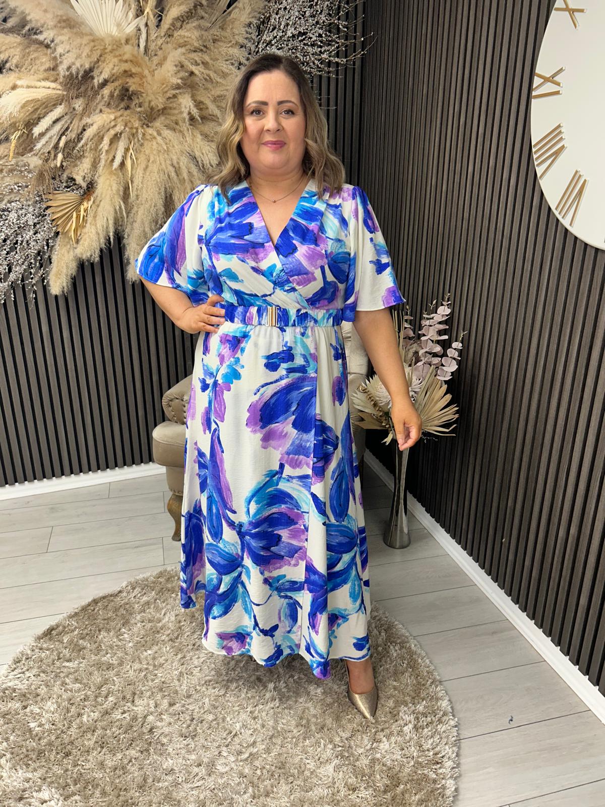 EVA DRESS - BLUE/PURPLE