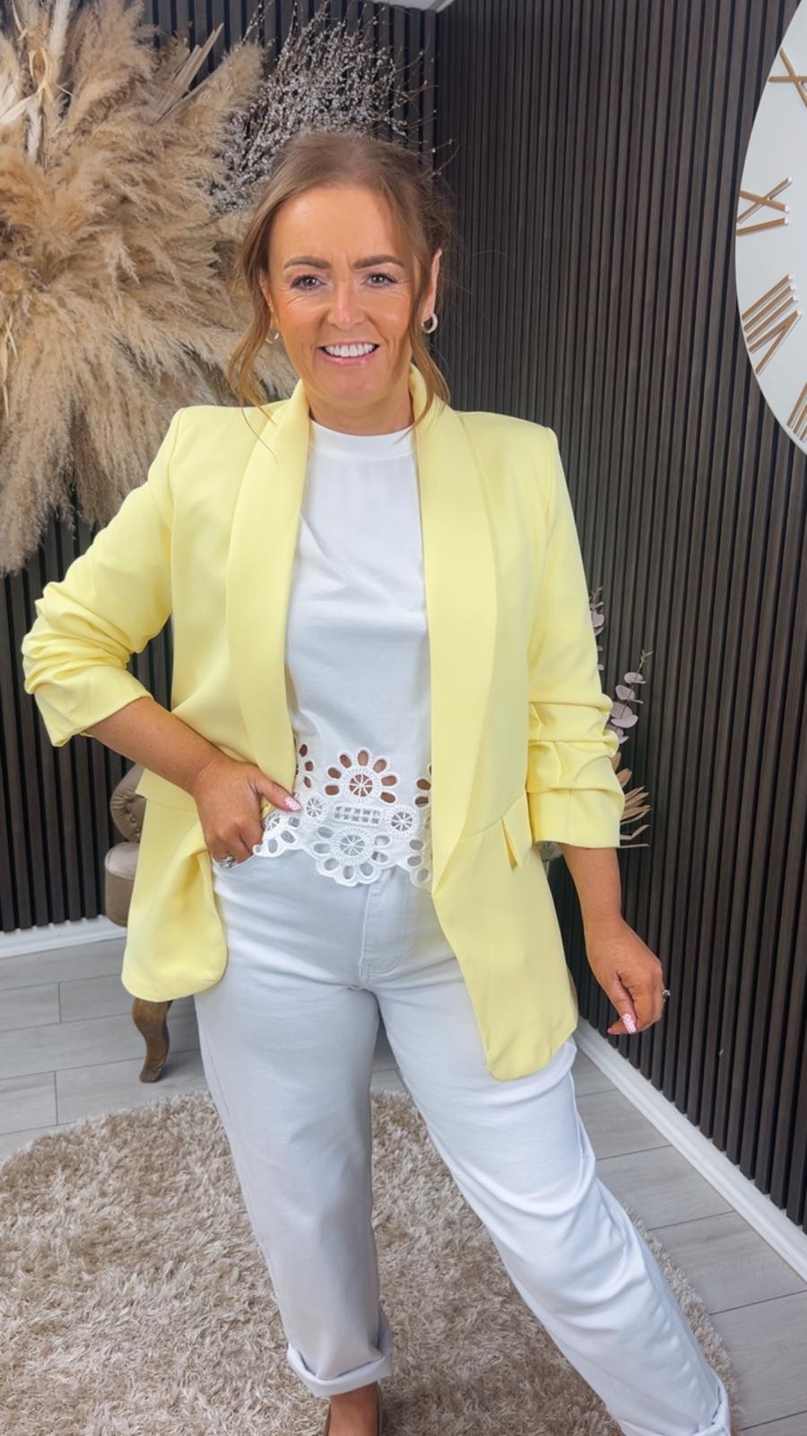 TANYA BLAZER - YELLOW
