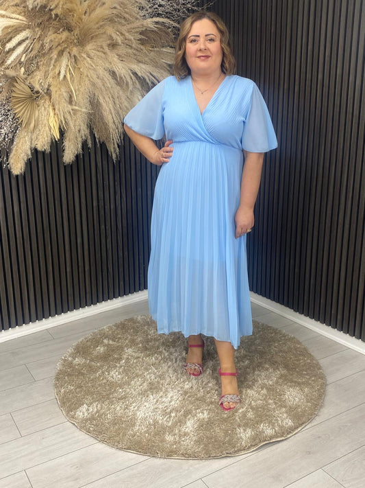 SELINA DRESS - POWDER BLUE