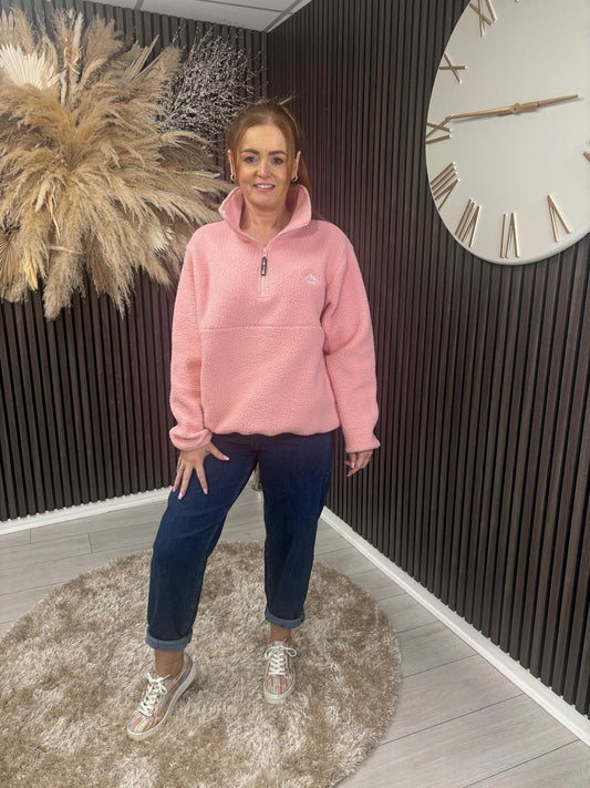 LUNA FLEECE - DUSKY PINK