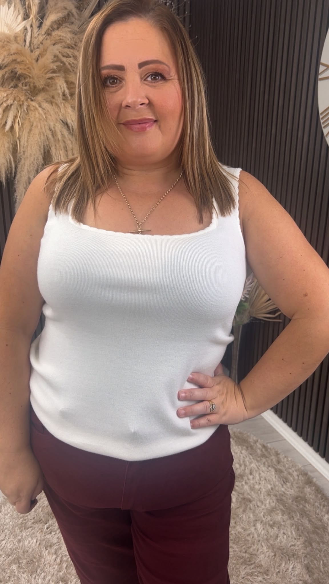 BRYONY VEST - CREAM