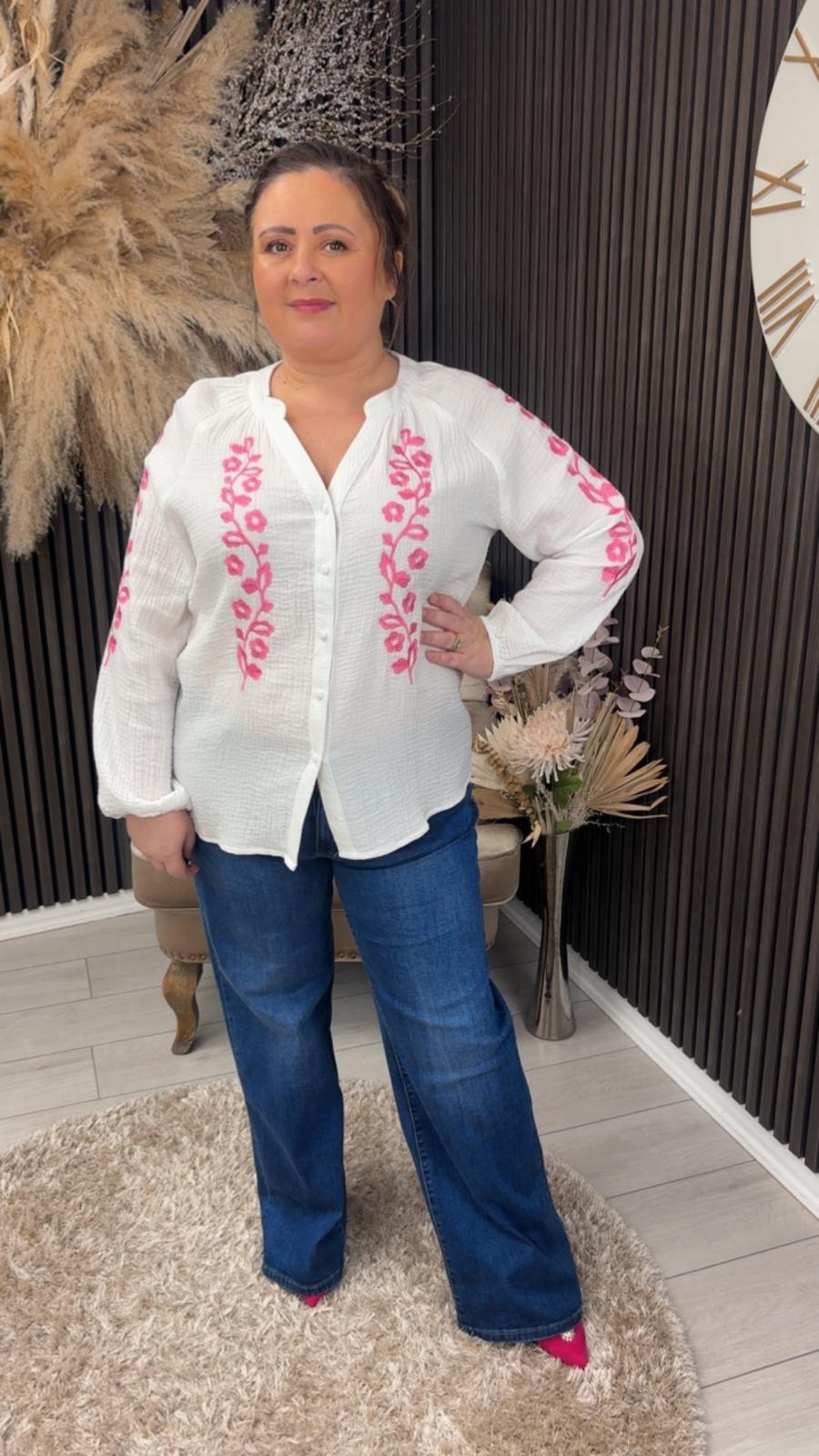 TRINITY SHIRT - WHITE/PINK
