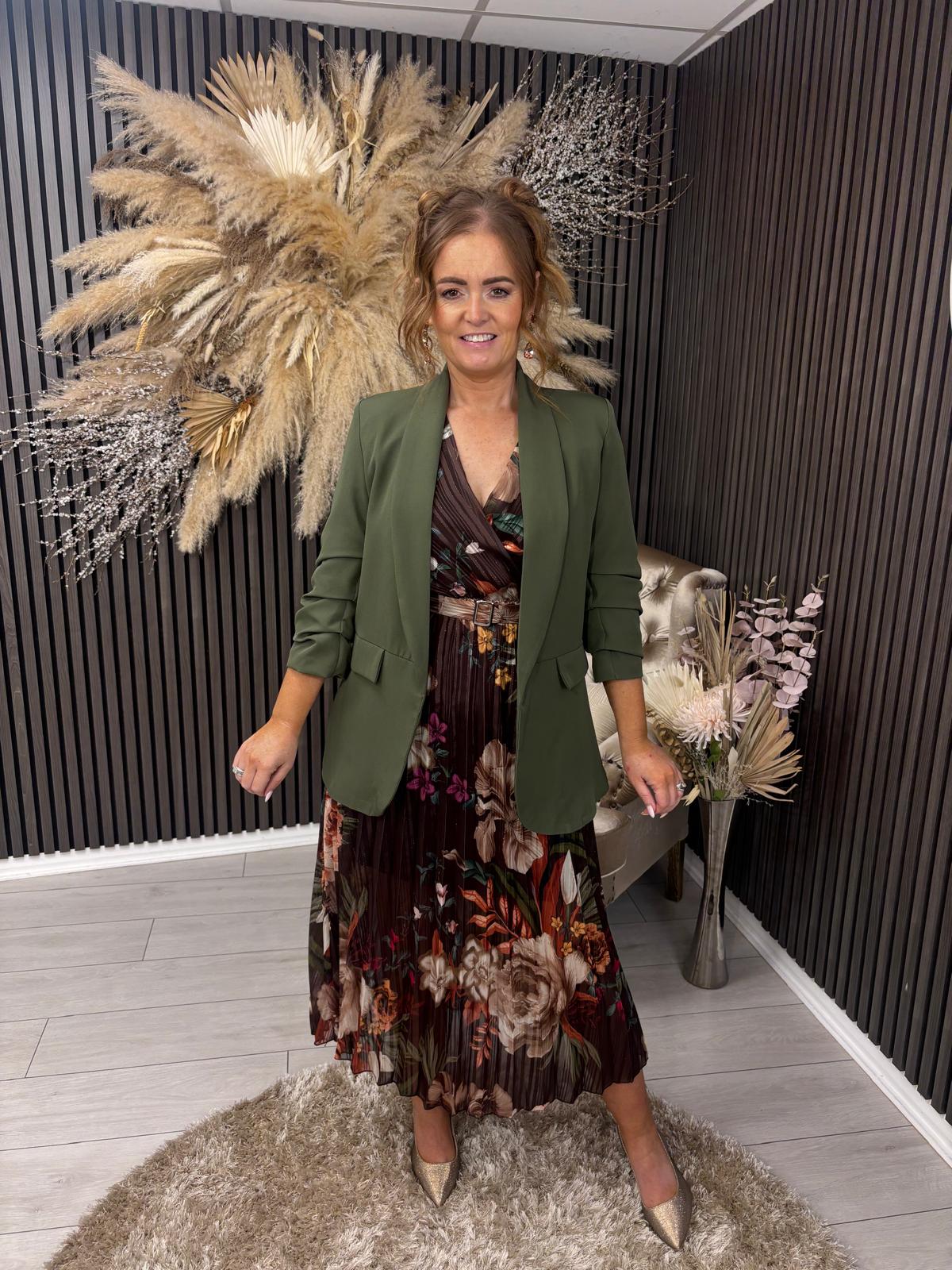 TANYA BLAZER - KHAKI