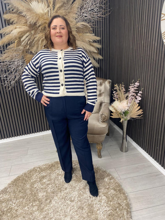 TONYA TROUSERS - NAVY