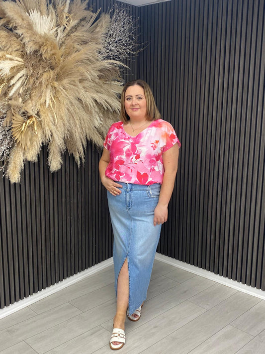 ROSALYN TOP - PINK
