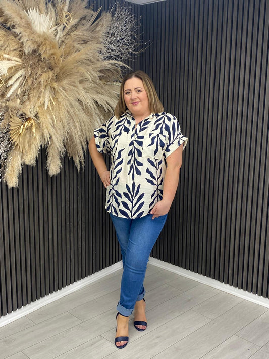 JEMMA TOP - NAVY