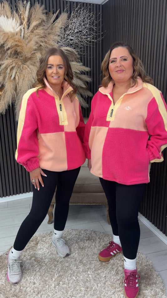 TAMMY FLEECE - PINK/YELLOW