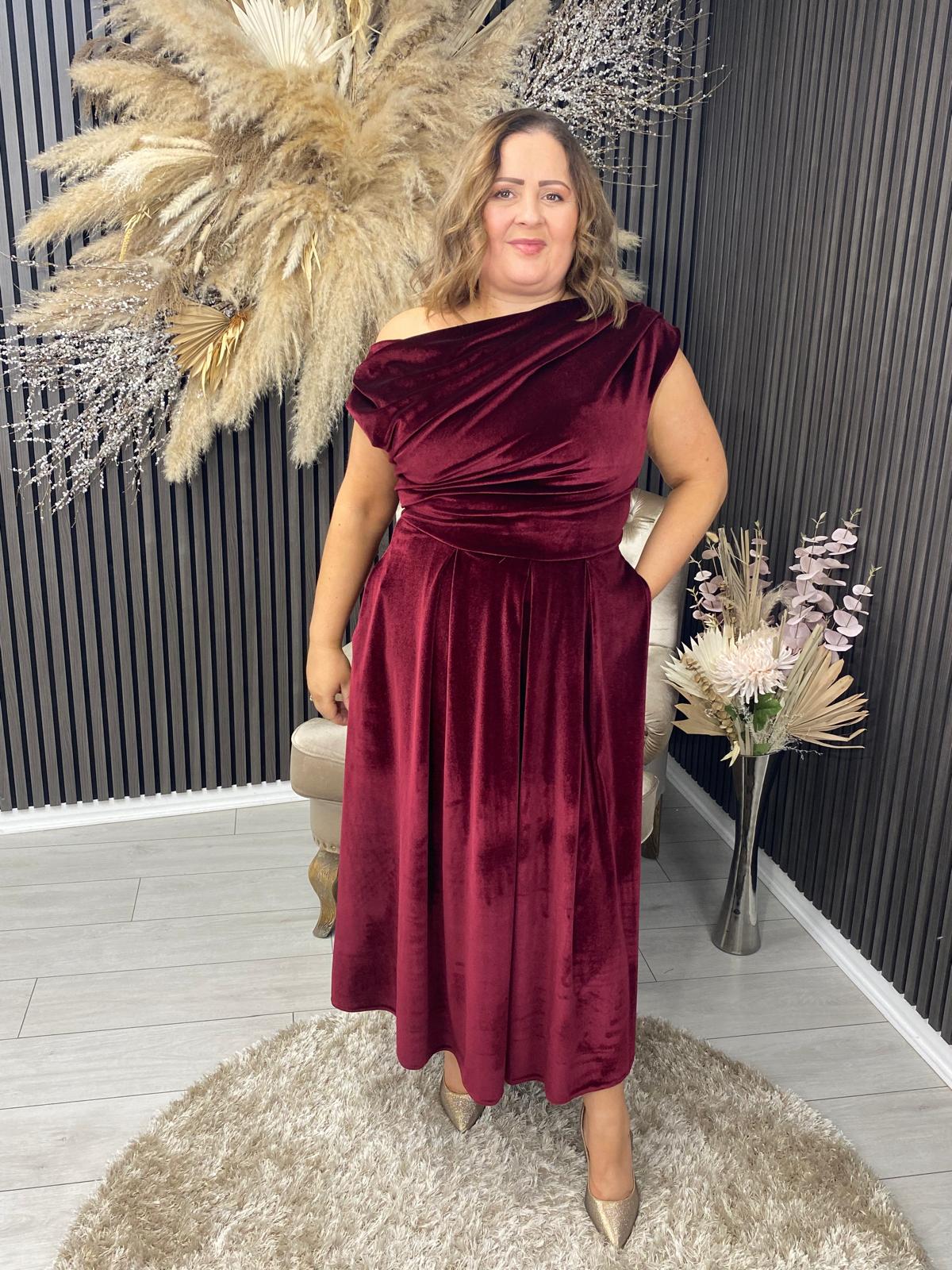 BETTY DRESS - RED VELVET