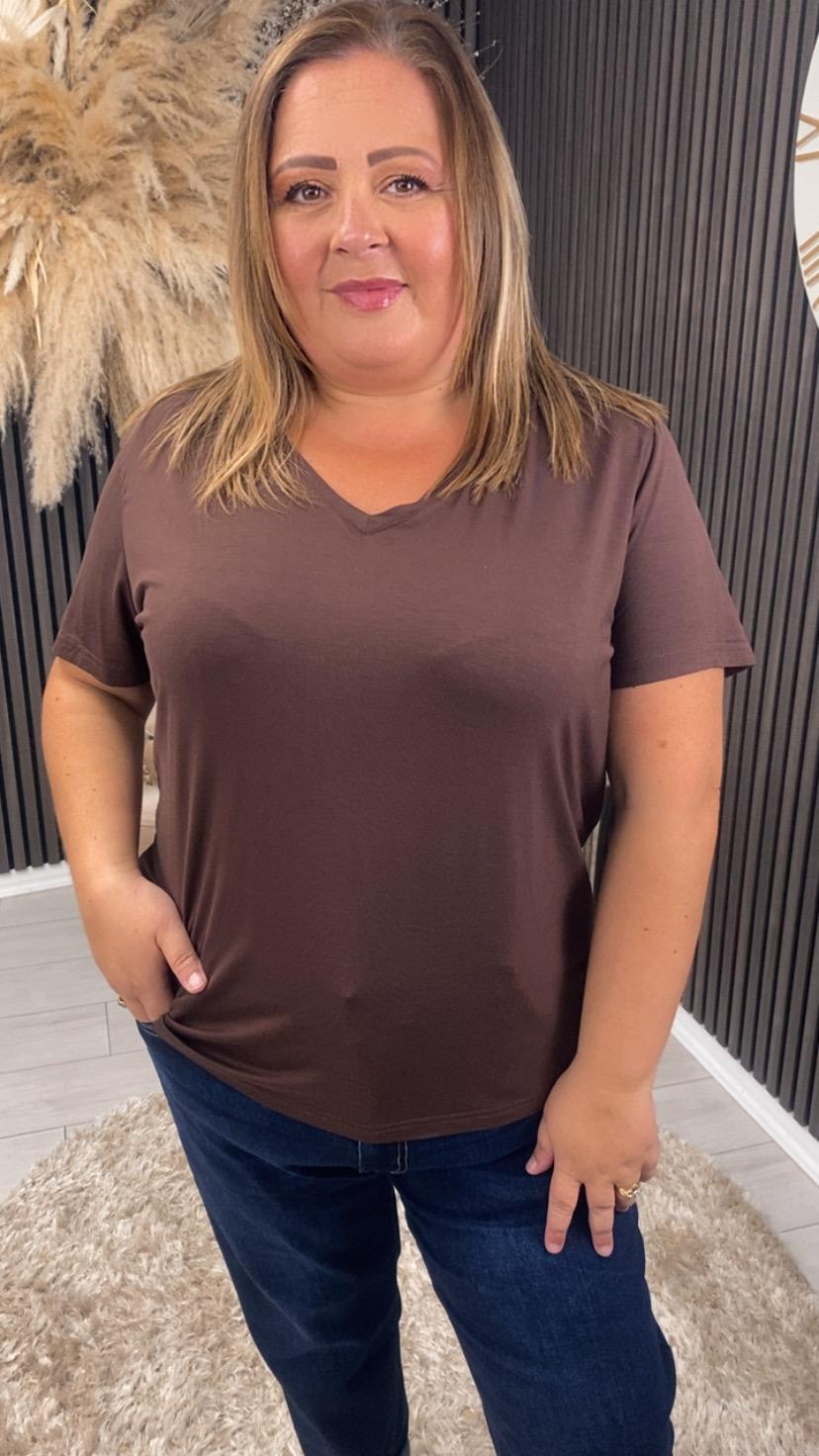 BEX T-SHIRT - BROWN