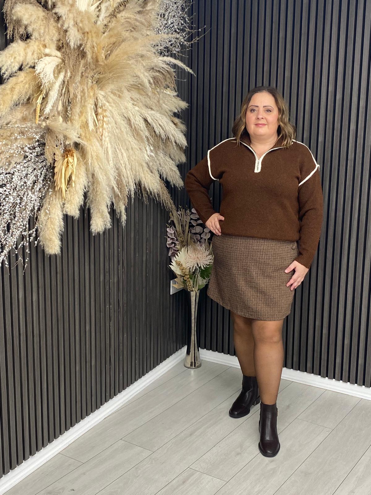 ESTHER JUMPER - BROWN