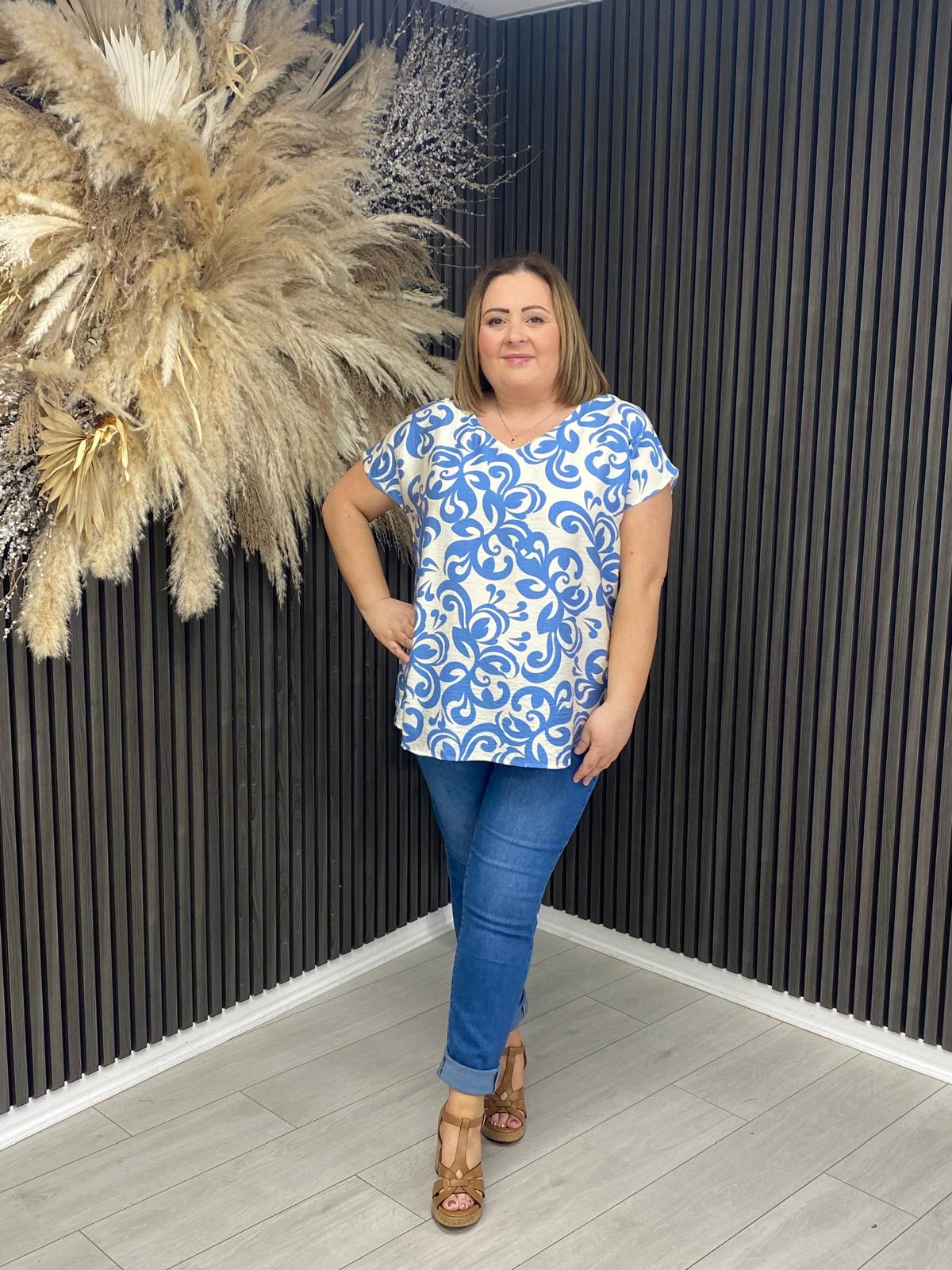 RAMONA TOP - BLUE