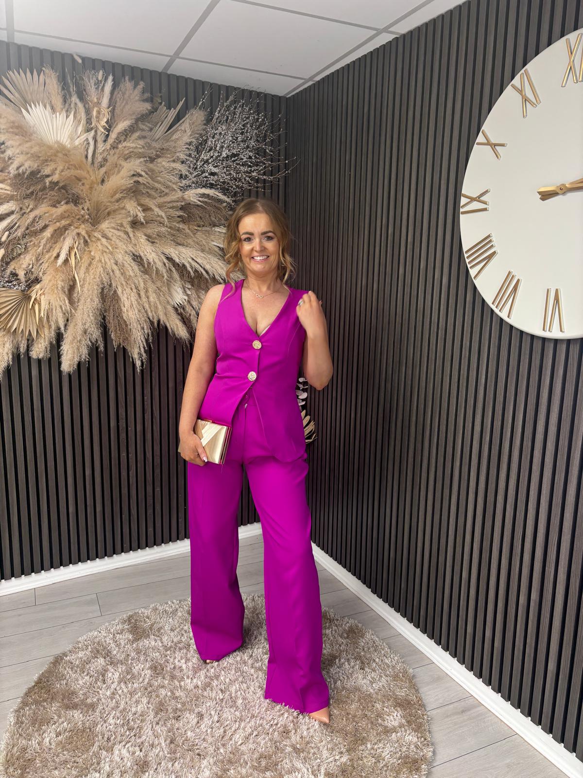 DOLLY TROUSER - MAGENTA