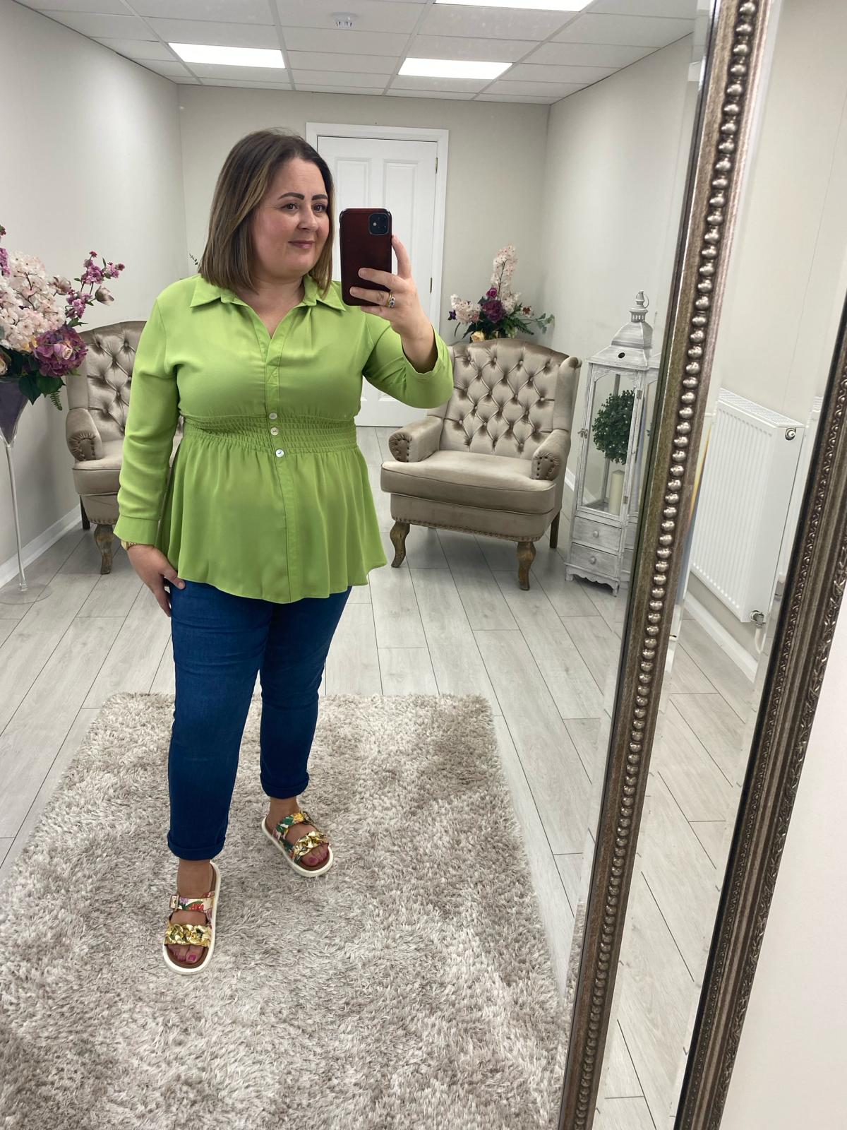 SHAKIRA BLOUSE - LIME