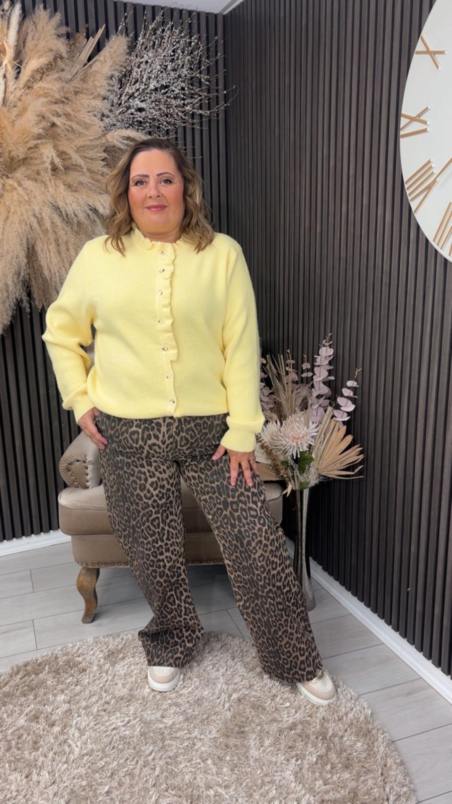 ALIESHA JEANS - LEOPARD PRINT