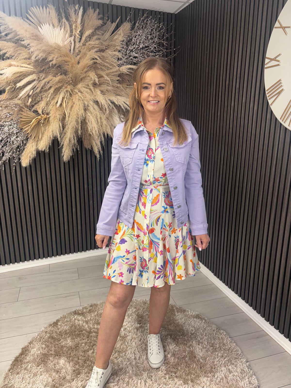 DEBRA DENIM JACKET - LILAC