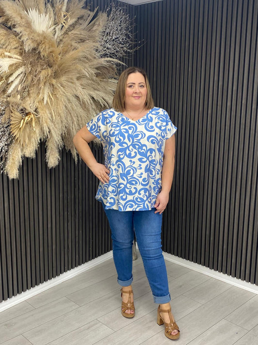 RAMONA TOP - BLUE