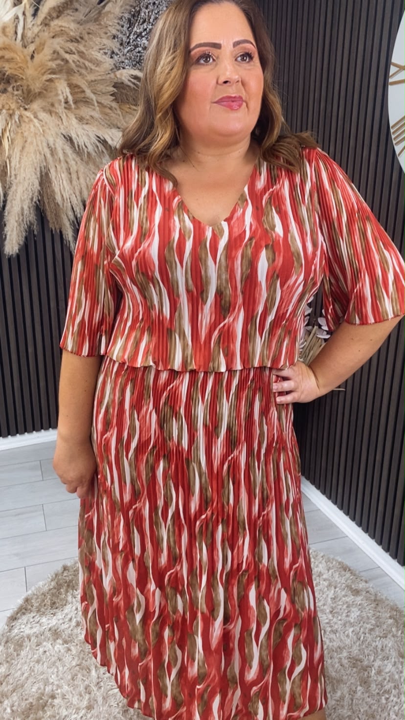 ISABELLA DRESS - RED