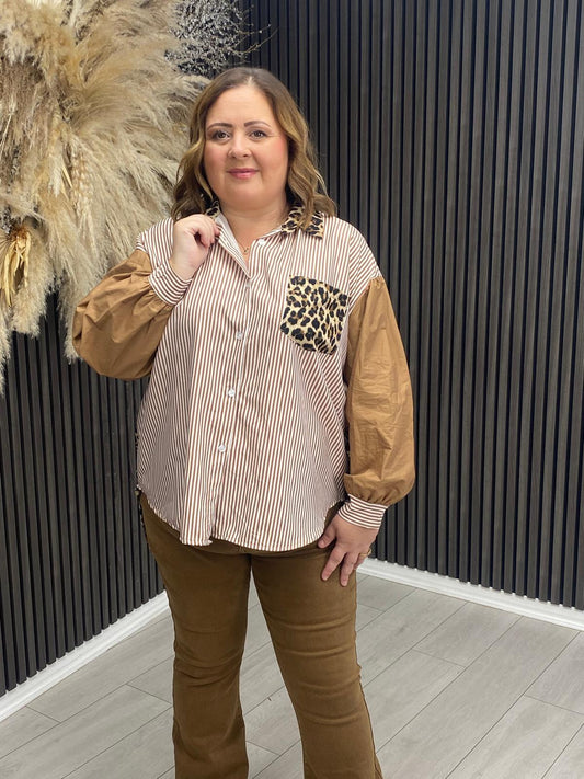 KRISTA SHIRT - CAMEL
