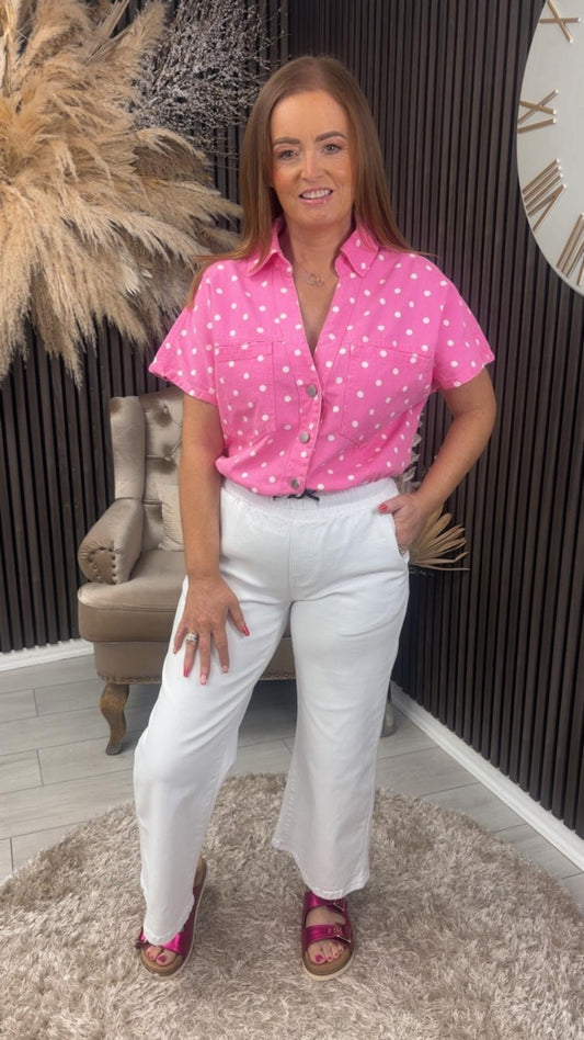 SUZANNE CROPPED JEANS - WHITE