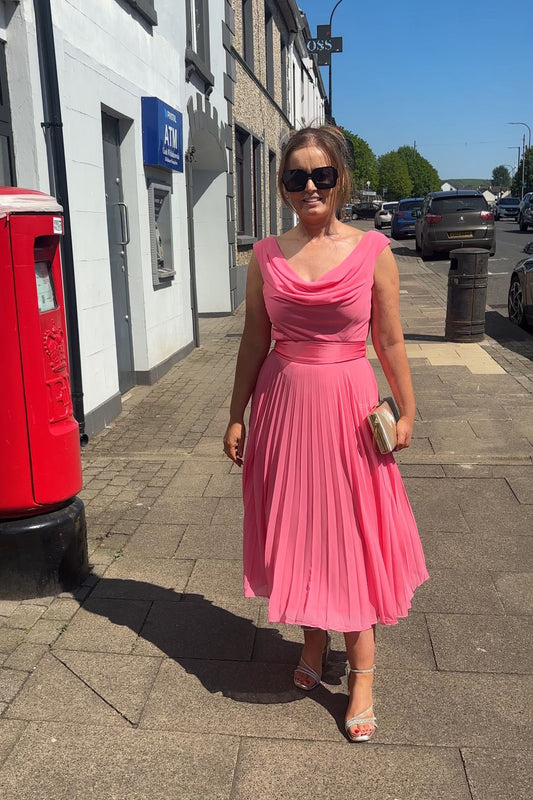 TATIANNA DRESS - CORAL