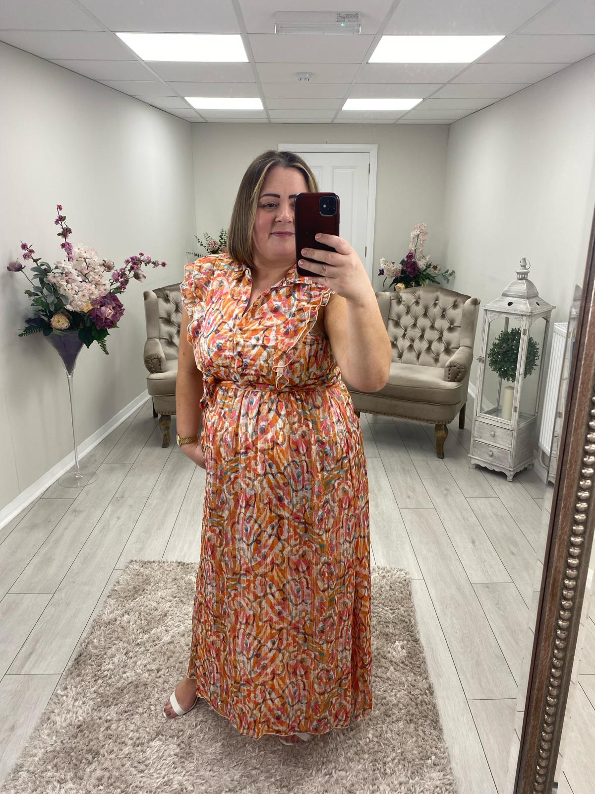 PAXTON DRESS - ORANGE