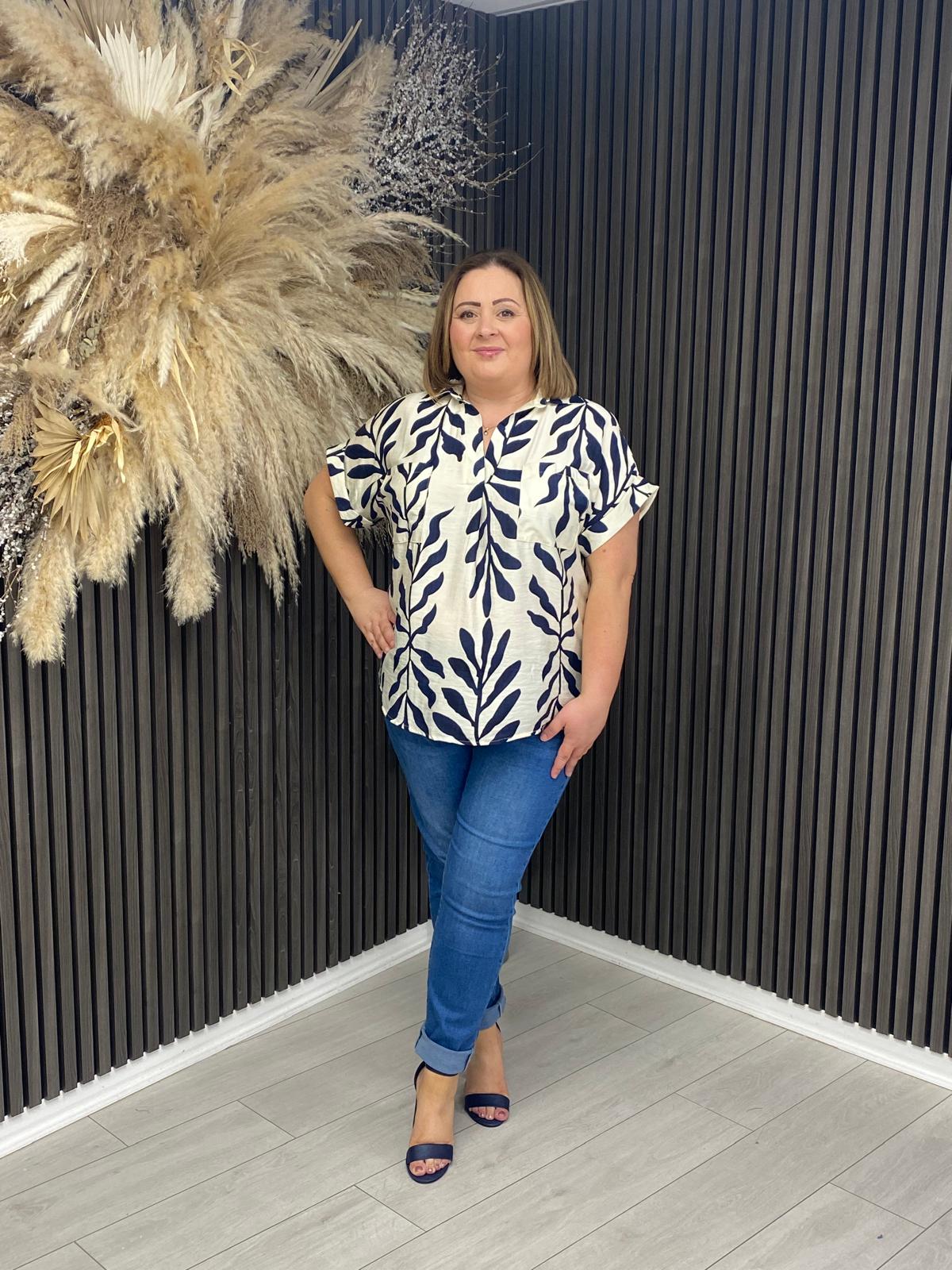 JEMMA TOP - NAVY