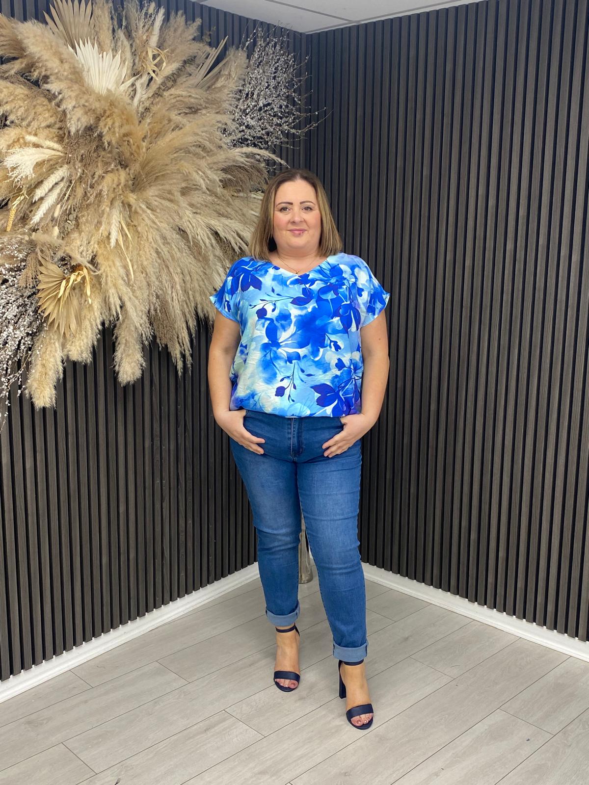 ROSALYN TOP - BLUE