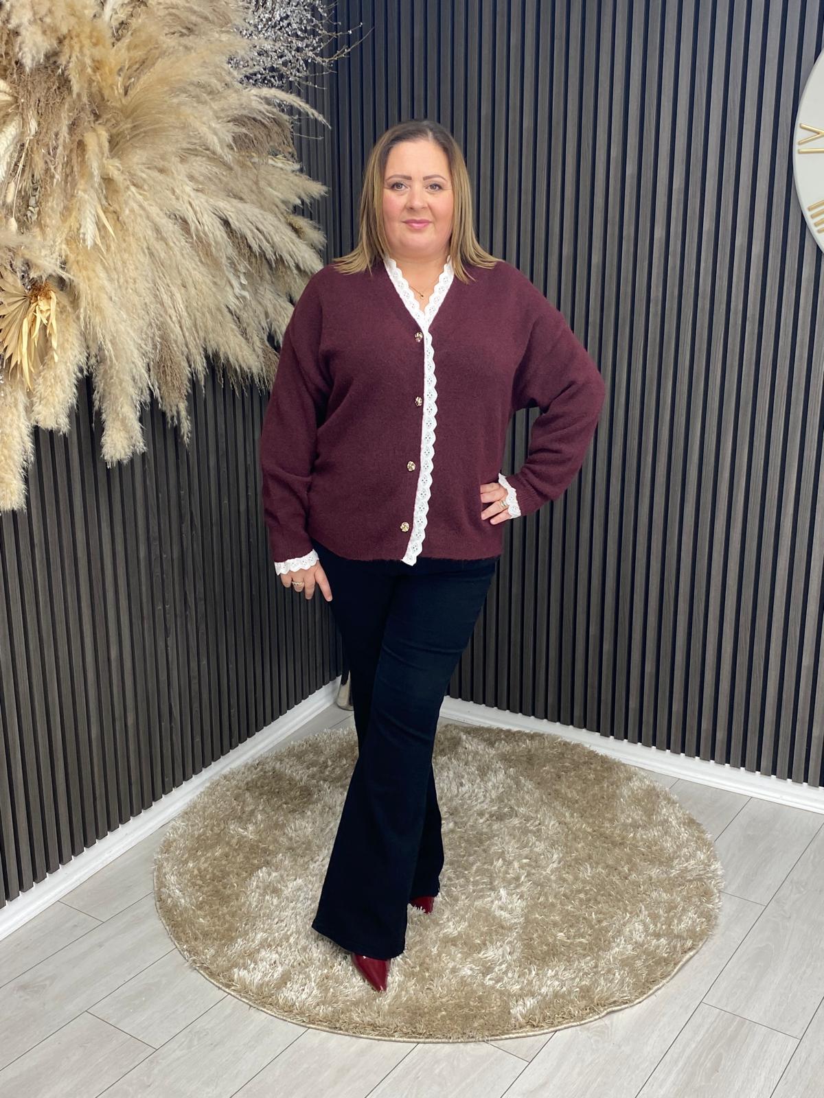 SUZANNE CARDIGAN - BORDEAUX