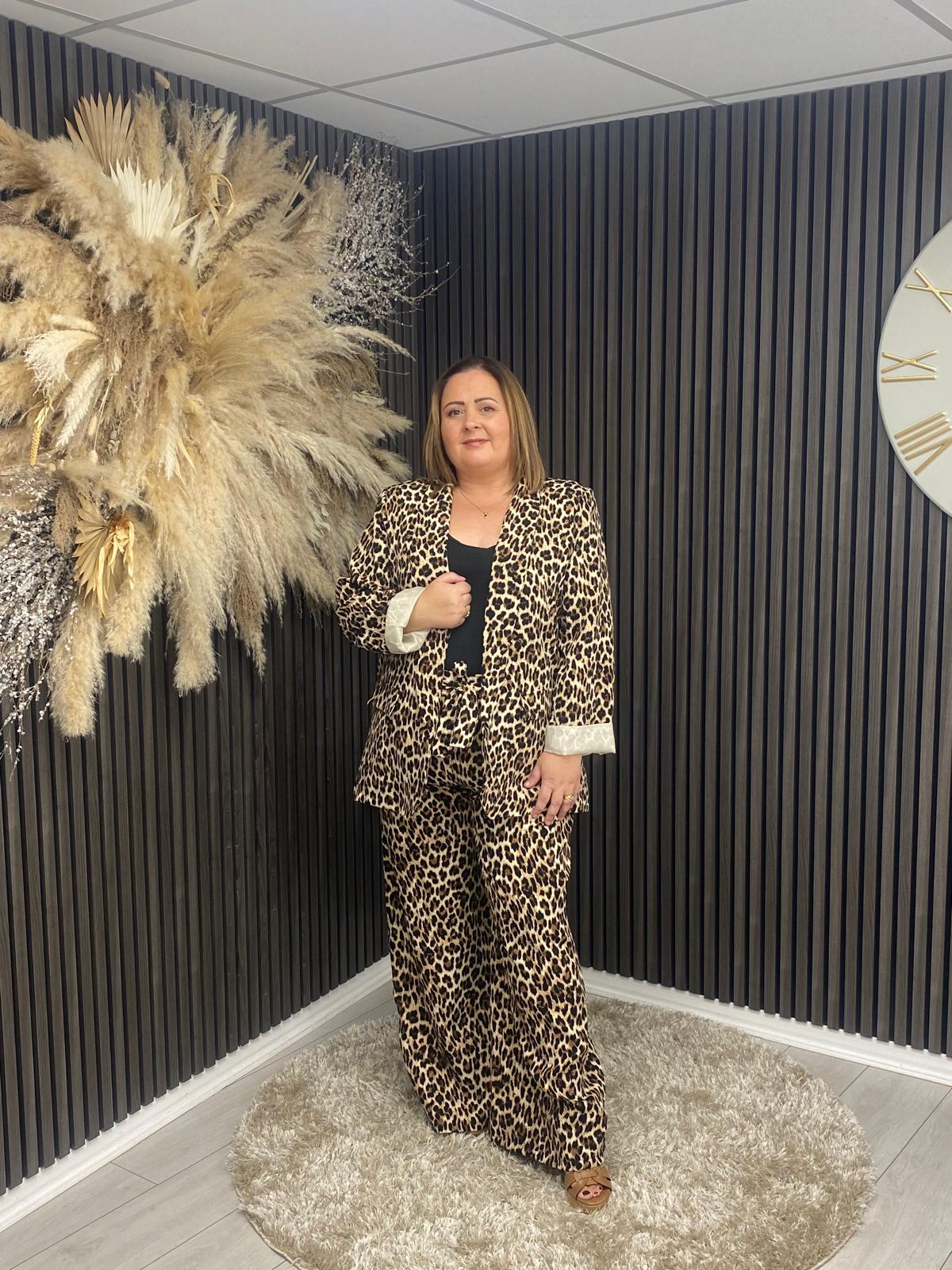 CLARICE TROUSER - LEOPARD