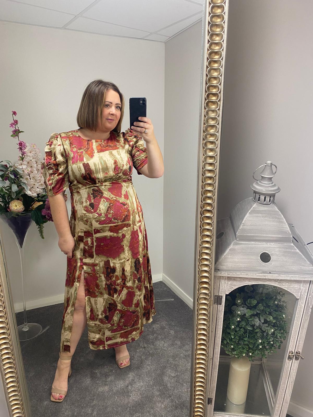 SAMIRA DRESS - WINE