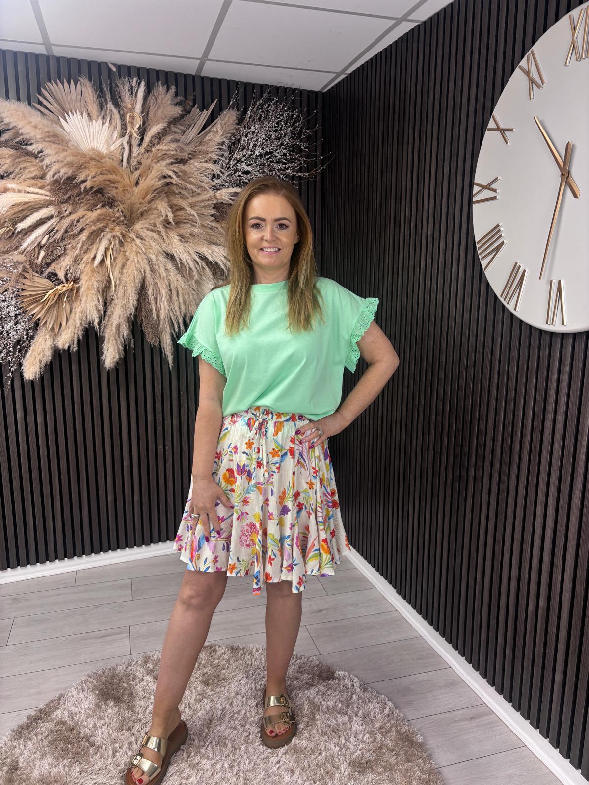 LUCILLE T-SHIRT - MINT