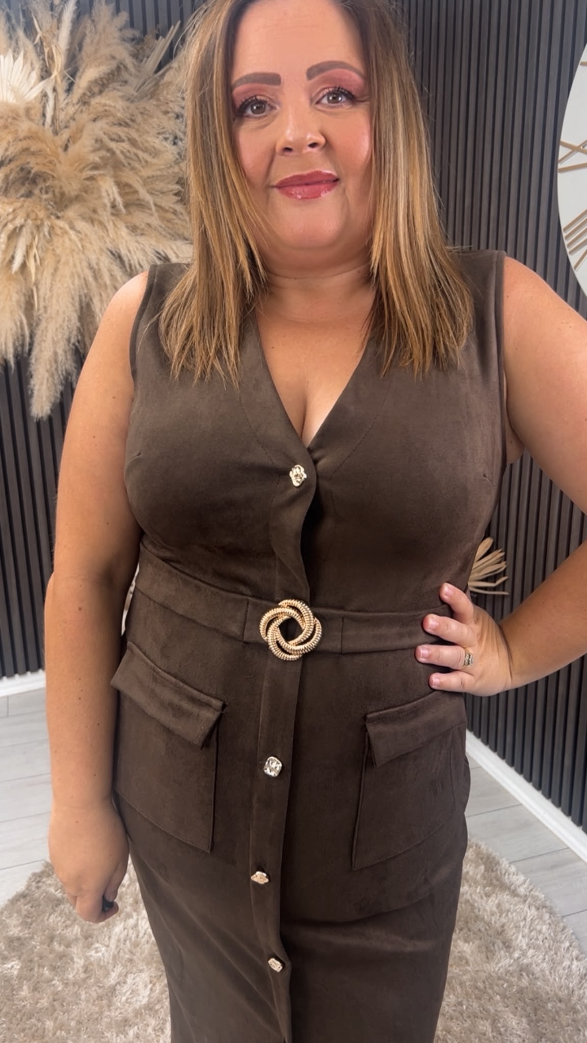 PATRICE DRESS - BROWN
