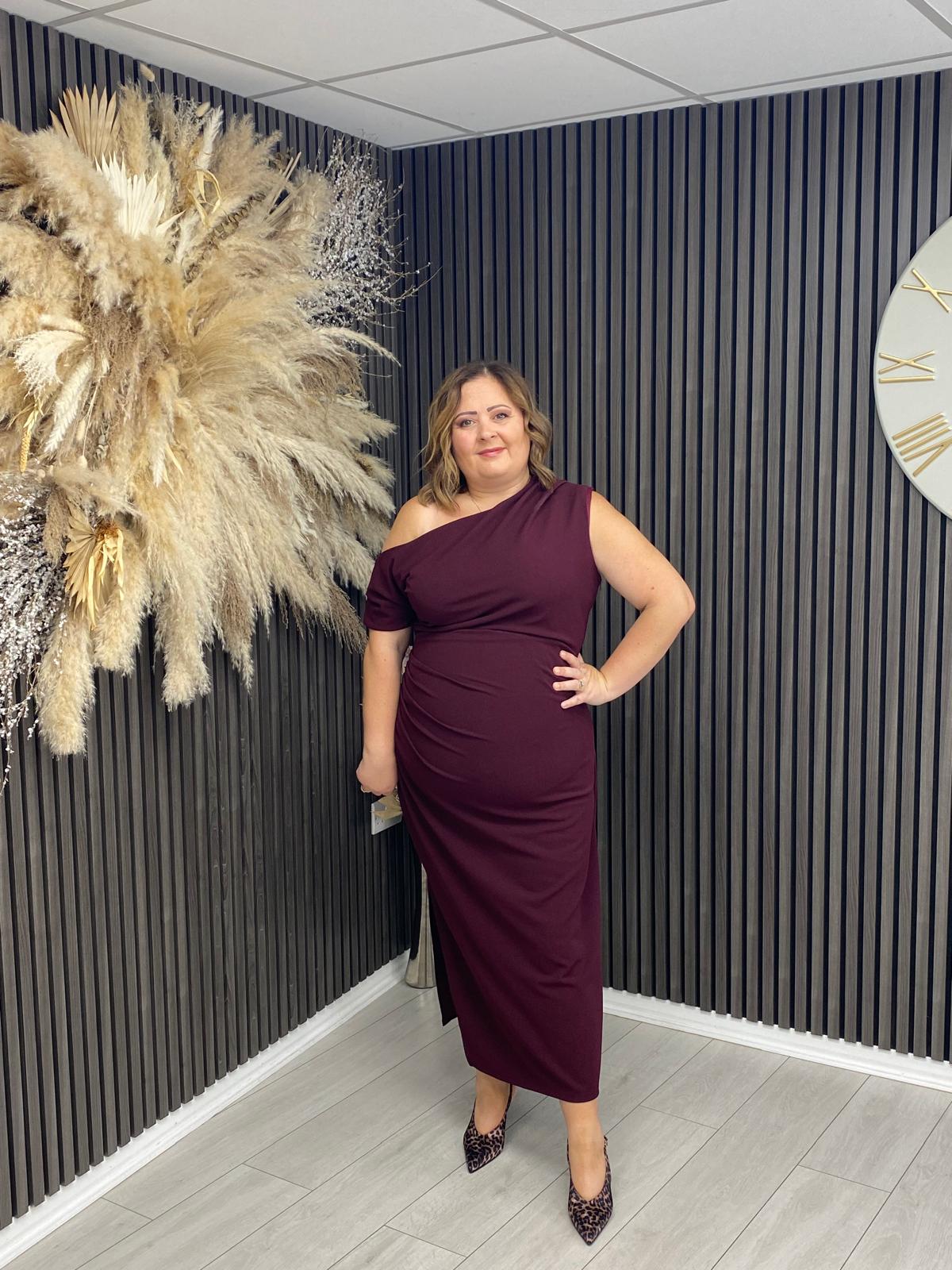 DONNA DRESS - PLUM