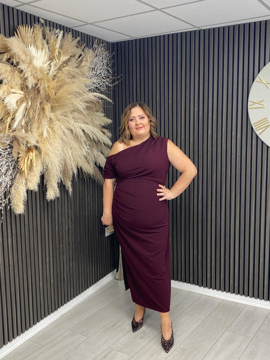 DONNA DRESS - PLUM