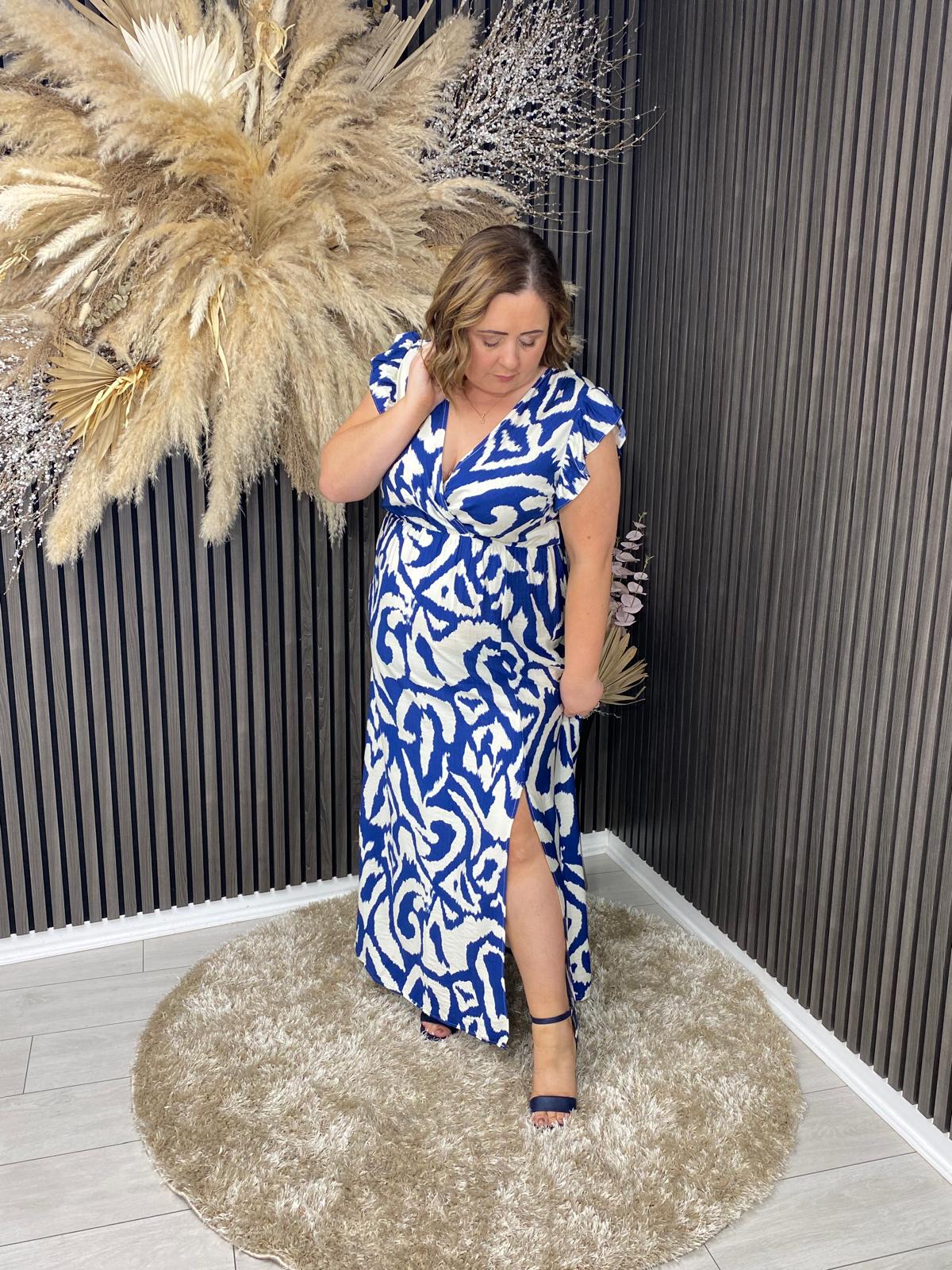 ALIESHA DRESS - NAVY