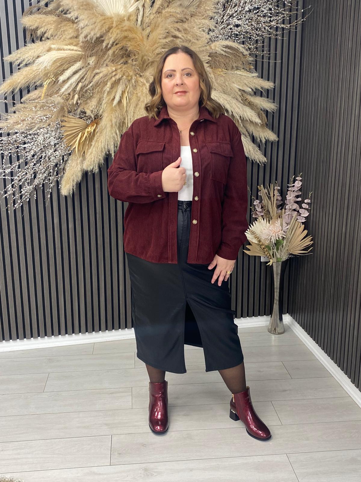 RITA JACKET - BORDEAUX