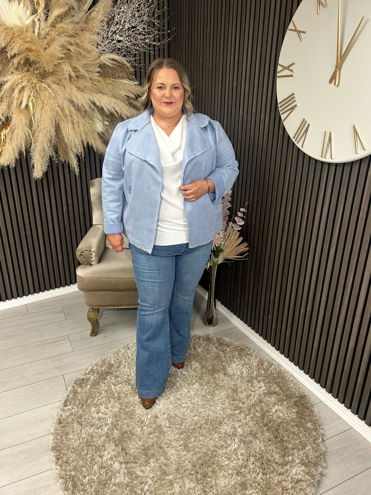 PENNY BIKER JACKET - BLUE