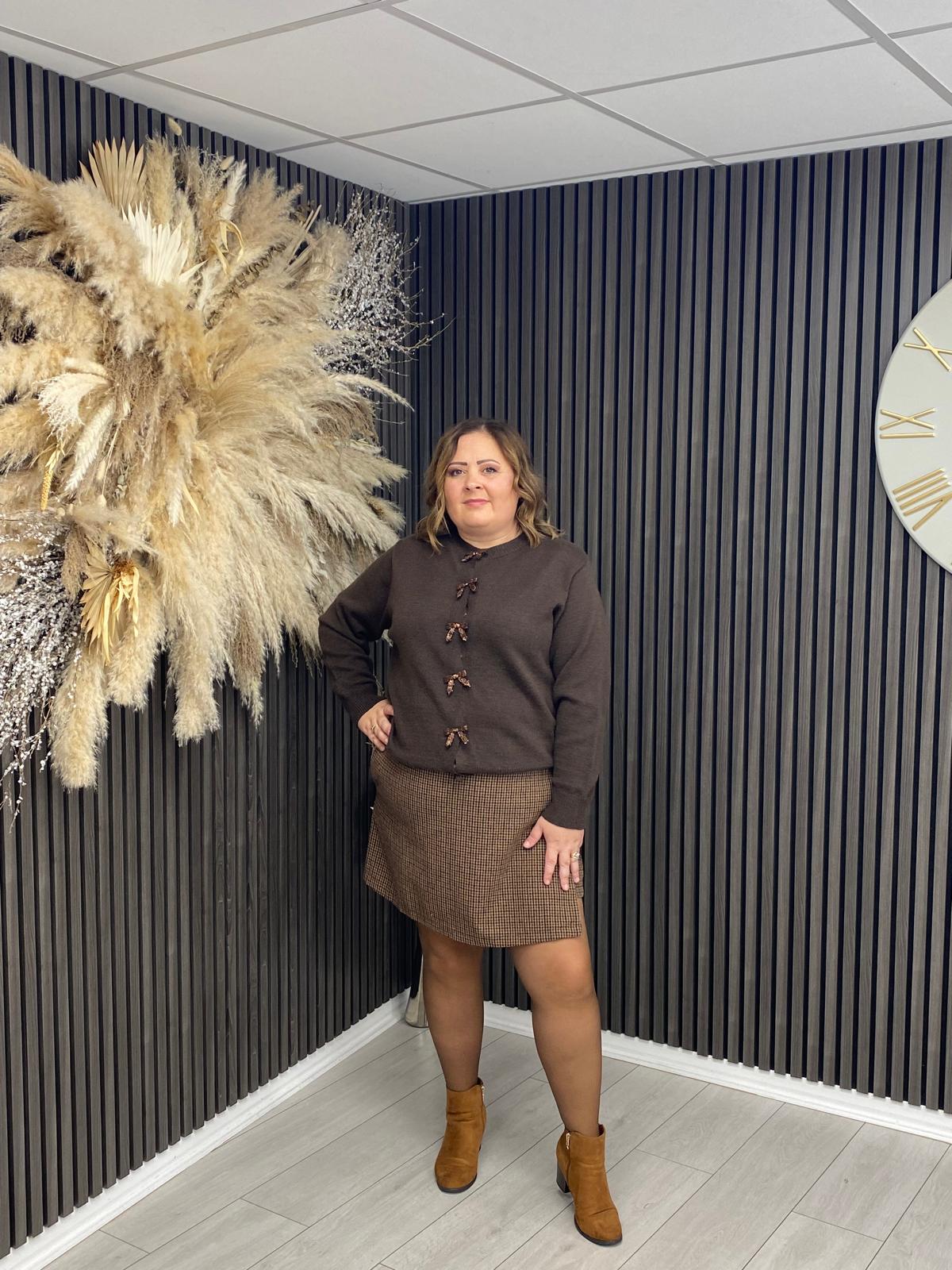DEENA SKORT - BROWN